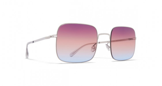 Mykita STUDIO7.1 Sunglasses, SHINY SILVER - LENS: TRIPLE PURPLE/ORANGE/BLUE GRADIENT