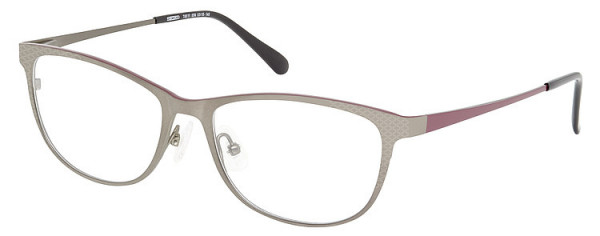 Seiko Titanium T6511 Eyeglasses, 05N Gun - Burgundy