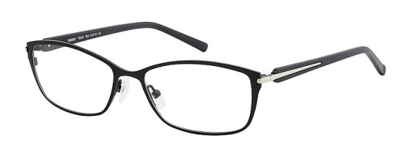 Seiko Titanium T6505 Eyeglasses, 90A Semi matt Black / Silver
