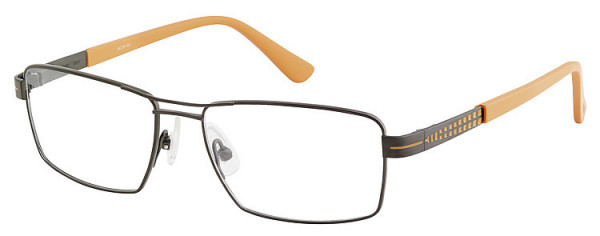Seiko Titanium T6017 Eyeglasses, 42E Charcoal-Orange