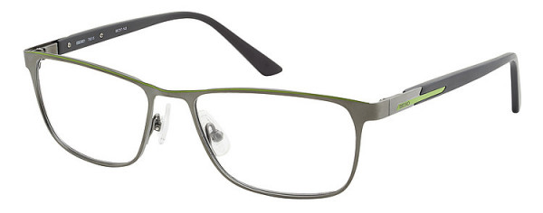 Seiko Titanium T6015 Eyeglasses, 62E Gun / Green