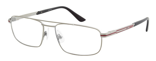 Seiko Titanium T6012 Eyeglasses, 04E Light Gray / Red
