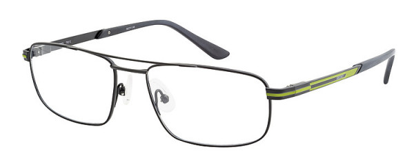 Seiko Titanium T6012 Eyeglasses, 82E Black / Light Green