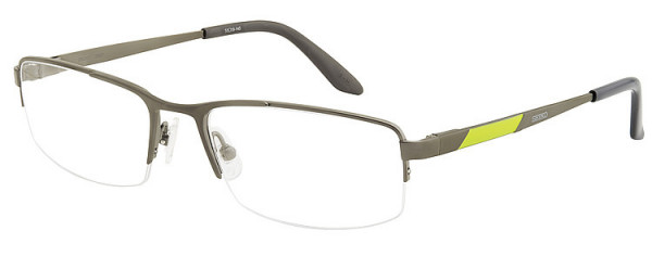 Seiko Titanium T6007 Eyeglasses, 92E Semi matt Charcoal / Light Green