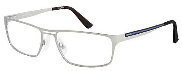 Seiko Titanium T6005 Eyeglasses, 07A Semi matt Light Silver / Blue