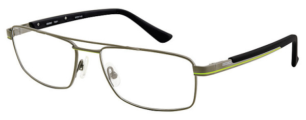 Seiko Titanium T6001 Eyeglasses, 92E Semi matt Charcoal / Light Green