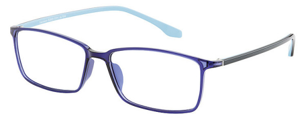 Seiko Titanium S2023 Eyeglasses, 311 Dark Blue - Light Blue