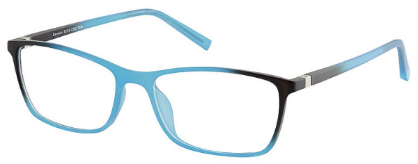 Seiko Titanium S2018 Eyeglasses, 535 Turquoise - Black