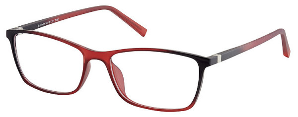 Seiko Titanium S2018 Eyeglasses, 621 Red - Black