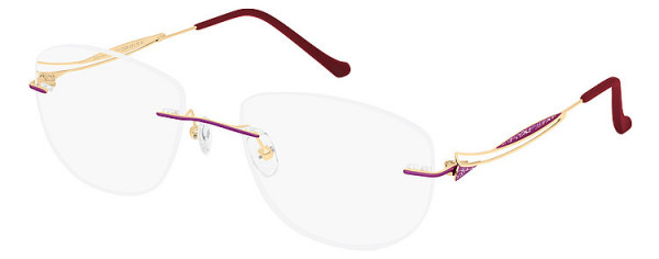 Seiko Titanium S1041 Eyeglasses, 029 Pink - Gold
