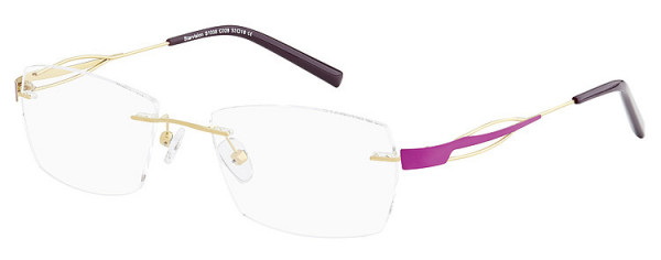 Seiko Titanium S1038 Eyeglasses, 028 Gold - Pink