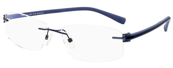 Seiko Titanium S1033 Eyeglasses, 125 Blue - Blue