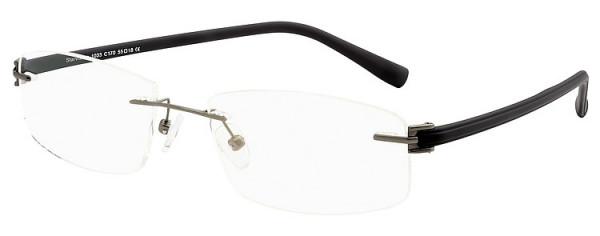 Seiko Titanium S1033 Eyeglasses, 170 Gun / Black