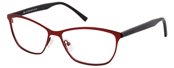 Seiko Titanium SZ203 Eyeglasses, 213 Strawberry Red / Black