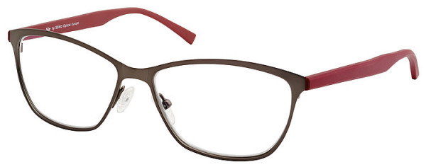 Seiko Titanium SZ203 Eyeglasses, 513 Light Brown / Red