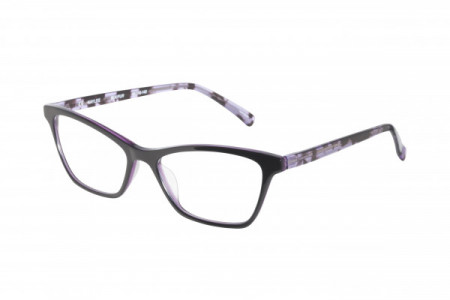 Bloom Optics KAYLEE Eyeglasses, BLK/PUR Black on Purple