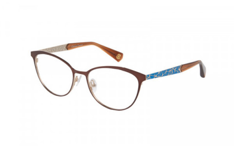 Christian Lacroix CL3049 Eyeglasses, 115 Acajou/Bleu Saphir