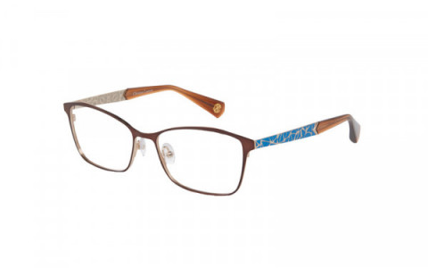 Christian Lacroix CL3050 Eyeglasses, 115 Acajou/Bleu Saphir