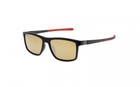 Spine SP 3012 Sunglasses, 002 Black/Red Polarized