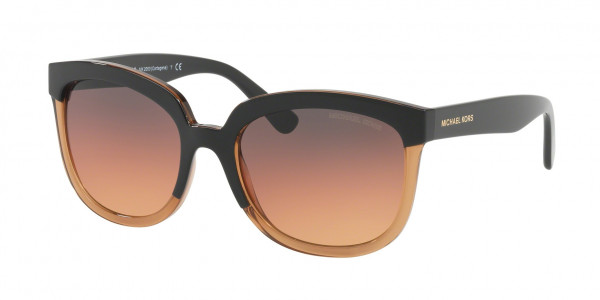 Michael Kors MK2060 PALMA Sunglasses, 3319H4 BLACK/AMBER CRYSTAL