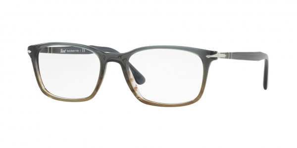 Persol PO3189V Eyeglasses, 1012 GRADIENT GREY & STRIPED BROWN (MULTI)