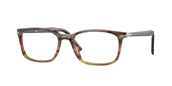 Persol PO3189V Eyeglasses, 1137 STRIPED GREY /GRADIENT BROWN (GREY)