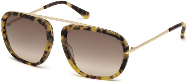 Tom Ford FT0453 Johnson Sunglasses, 53F - Blonde Havana / Gradient Brown