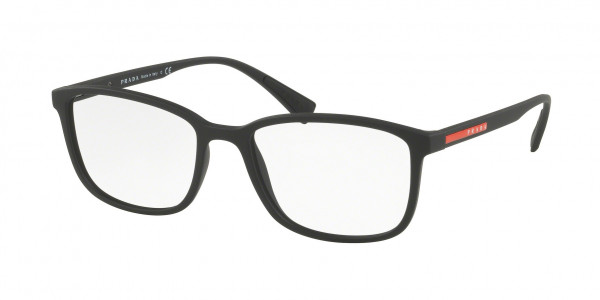 Prada Linea Rossa PS 04IV LIFESTYLE Eyeglasses, DG01O1 LIFESTYLE BLACK RUBBER (BLACK)