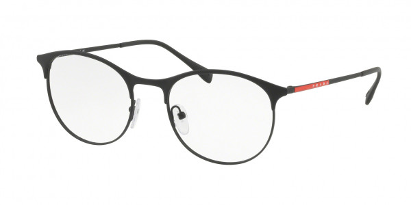 Prada Linea Rossa PS 53IV LIFESTYLE Eyeglasses, DG01O1 BLACK RUBBER (BLACK)