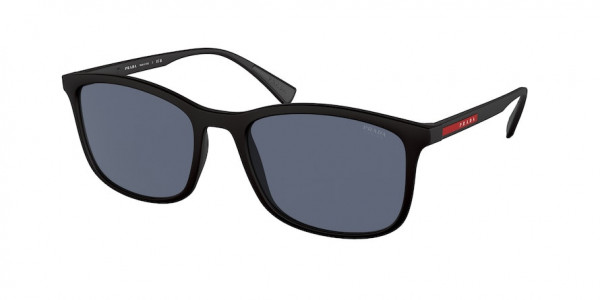 Prada Linea Rossa PS 01TS LIFESTYLE Sunglasses, DG009R LIFESTYLE RUBBER BLACK BLUE TU (BLACK)