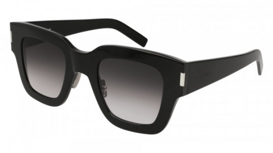 Saint Laurent SL 184 SLIM Sunglasses, 001 - BLACK with GREY lenses