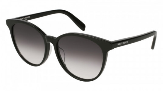 Saint Laurent SL 204/K Sunglasses, 001 - BLACK with GREY lenses