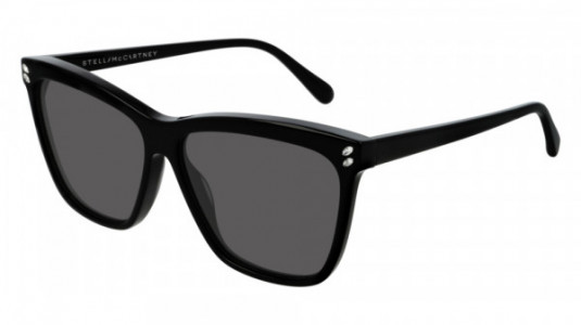 Stella McCartney SC0085S Sunglasses, 006 - BLACK with SMOKE lenses