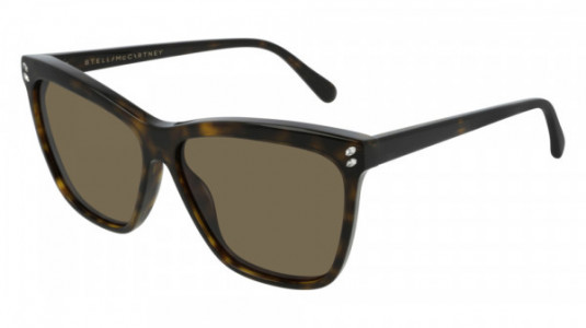 Stella McCartney SC0085S Sunglasses, 007 - HAVANA with BROWN lenses