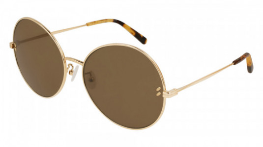 Stella McCartney SC0087SI Sunglasses, 001 - GOLD with BROWN lenses
