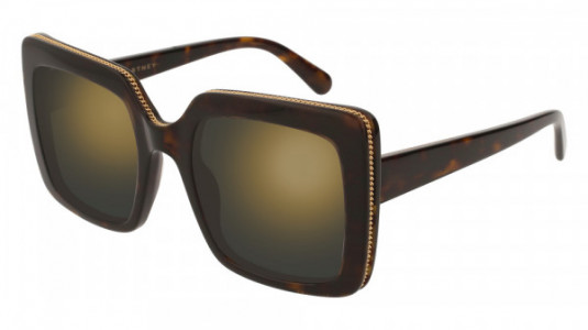 Stella McCartney SC0093S Sunglasses, 004 - HAVANA with BRONZE lenses