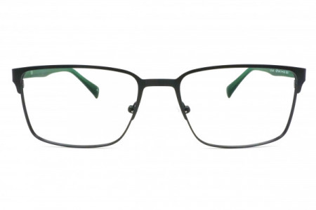 Eyecroxx EC516M Eyeglasses, C3 Dark Gun Burgundy Green