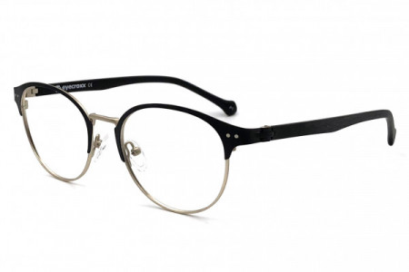 Eyecroxx EC543M Eyeglasses, C1 Mat Black Gold