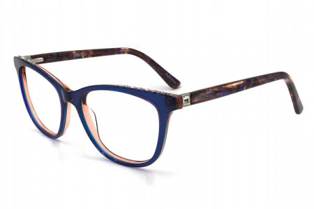 Italia Mia IM761 Eyeglasses, Blue Teal Amber