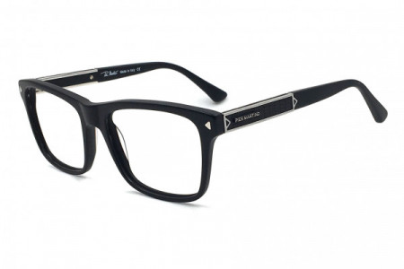 Pier Martino PM5693 Eyeglasses, C5 Mat Black Palladium Leather