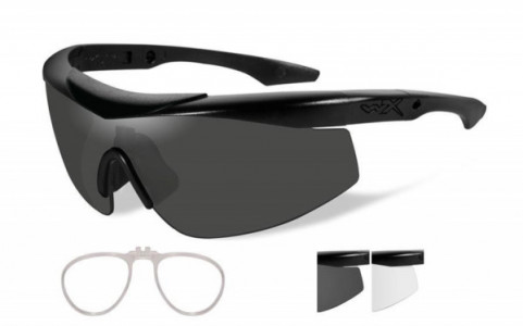 Wiley X WX TALON ADVANCED Sunglasses, (CHTLN1RX) TALON GREY/CLEAR/MATTE BLACK FRAME w/ CHX INSERT