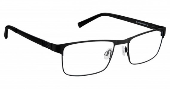 SuperFlex SF-502 Eyeglasses, 1-BLACK
