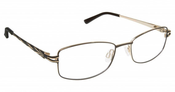 SuperFlex SF-483 Eyeglasses, (2) BLACK GOLD