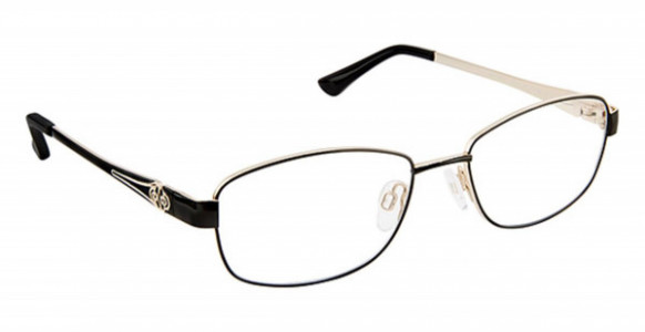 SuperFlex SF-1080T Eyeglasses, (2) BLACK GOLD