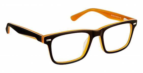 SuperFlex SFK-180 Eyeglasses, (1) BROWN ORANGE