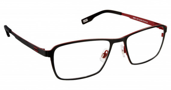 Evatik EVATIK 9167 Eyeglasses, (949) BLACK RED