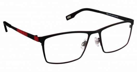Evatik EVATIK 9157 Eyeglasses, (919) BLACK RED