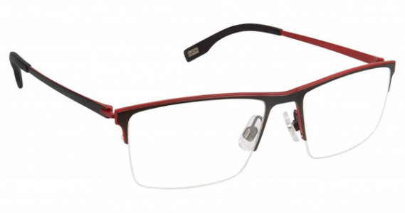 Evatik EVATIK 9146 Eyeglasses, (984) BLACK RED