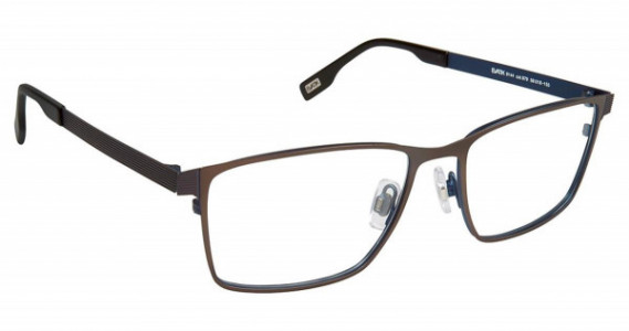 Evatik EVATIK 9144 Eyeglasses, (979) BROWN BLUE
