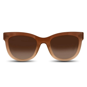 Velvet Eyewear Farrah Large Sunglasses, toastie almond